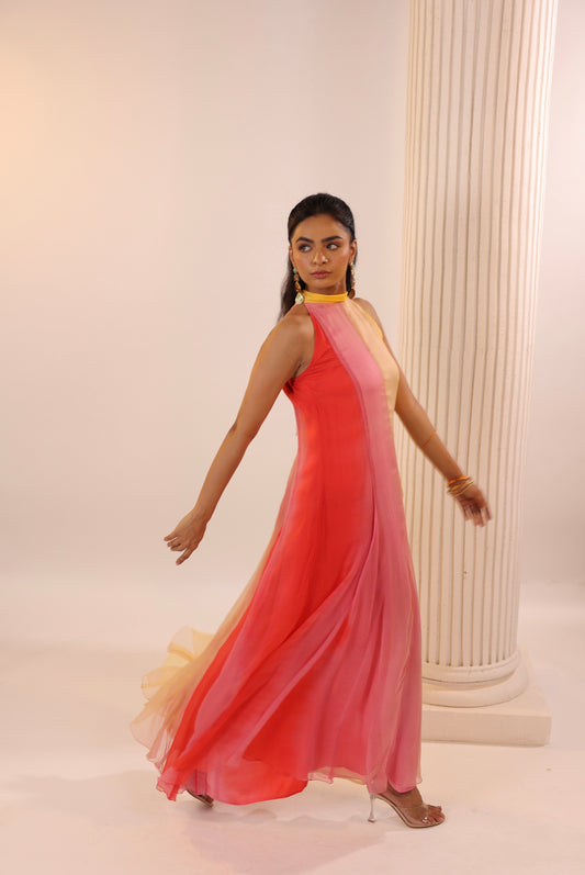 ‘SUNSET’ TIE & DYE DRESS